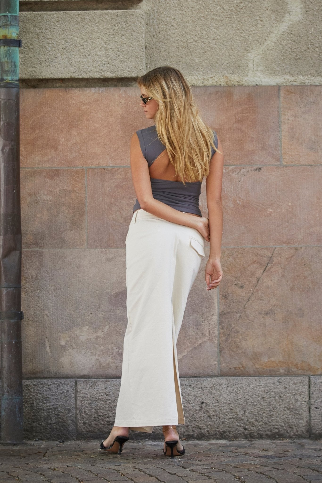 Laila x SC Collab: Skirt Beige | Skagen-clothing.dk